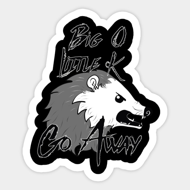 OK possum Sticker by vanitygames